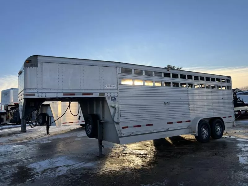 2006 Eby 7 x 20 Aluminum Gooseneck Livestock Trailer