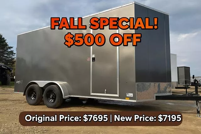 2026 Pace American 7 x 16 Outback Deluxe Enclosed Trailer with Double