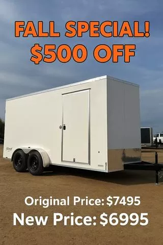 2026 Pace American 7 x 14 Outback Deluxe Enclosed Trailer with Rear Double Doors