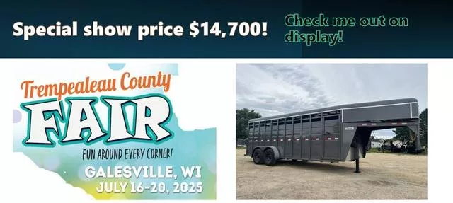 2026 S&S Manufacturing 20' Gooseneck Livestock Trailer 