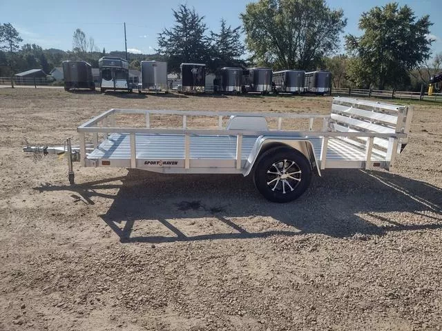 2026 Sport Haven 6 x 12 All Aluminum Utility Trailer w/ BiFold Ramp 