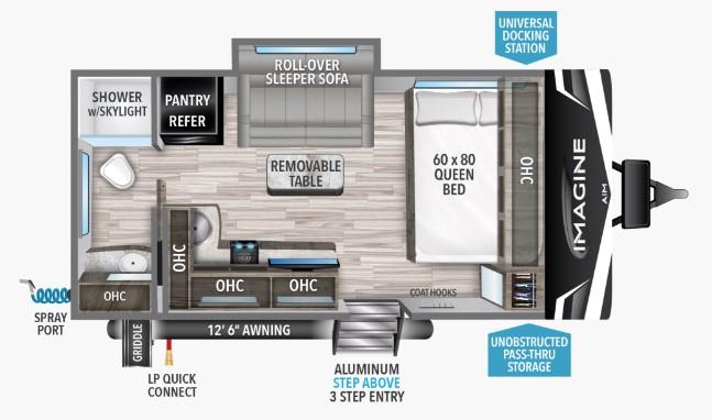 new Travel Trailers Grand Design RV Imagine Aim for sale, in Springfield, MO Thumbnail 2