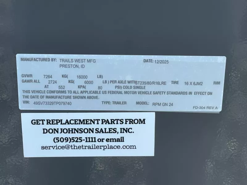 new Snowmobile Trailers Trails West Manufacturing  for sale, in Walla Walla, WA Thumbnail 30