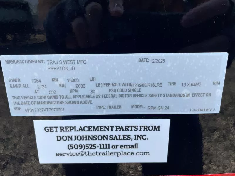 new Snowmobile Trailers Trails West Manufacturing  for sale, in Walla Walla, WA Thumbnail 31