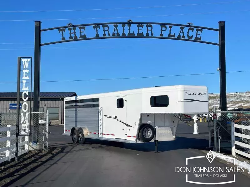 Trails West Santa Fe 17' (15' stock area) Stock Combo GN Trailer 1749575479