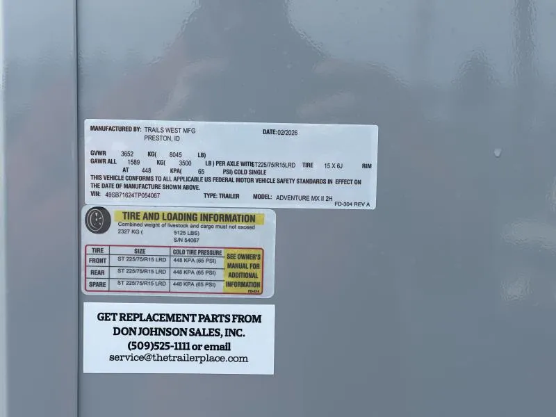 new Horse Trailers Trails West Manufacturing  for sale, in Walla Walla, WA Thumbnail 29