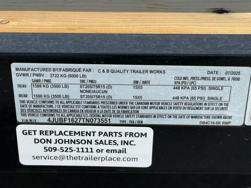 new Utility Trailers C&B Trailers  for sale, in Walla Walla, WA Thumbnail 15