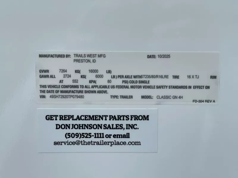 new Horse Trailers Trails West Manufacturing  for sale, in Walla Walla, WA Thumbnail 27