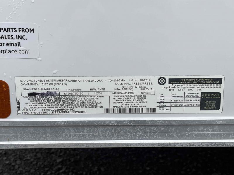 used Cargo (Enclosed) Trailers Carry-On  for sale, in Walla Walla, WA Thumbnail 5