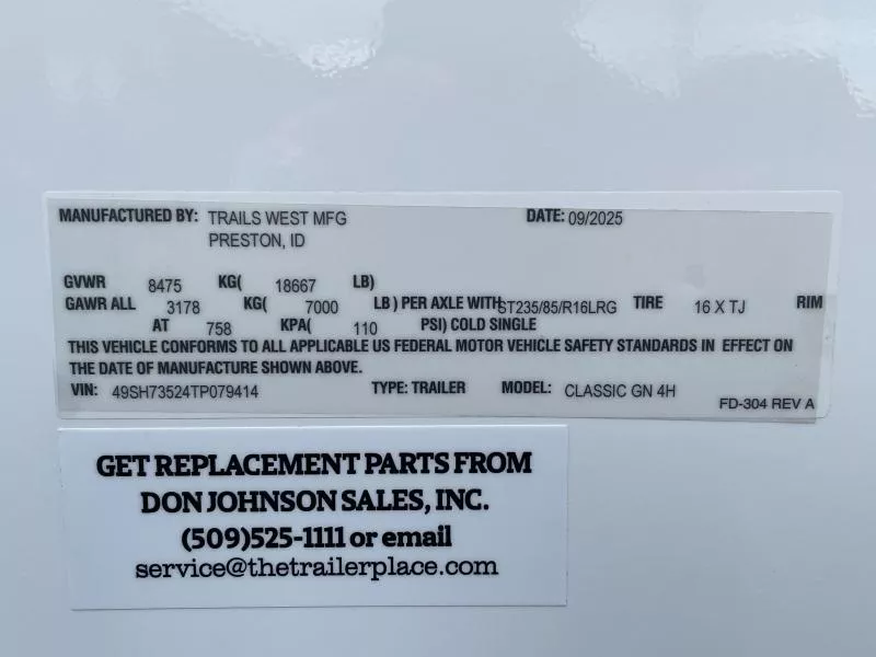 new Horse Trailers Trails West  for sale, in Walla Walla, WA Thumbnail 36