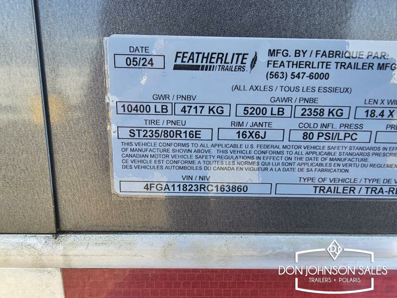 2024 Featherlite 9400 3H BP w/ Premier Tack