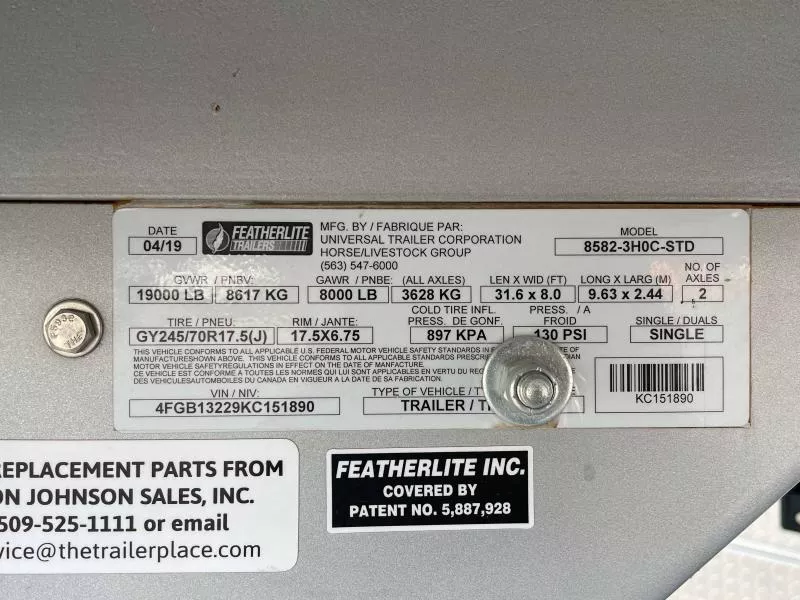 used Horse Trailers Featherlite  for sale, in Walla Walla, WA Thumbnail 57