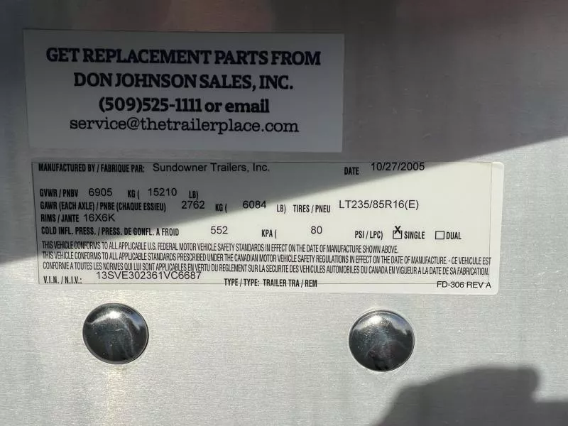 used Horse Trailers Sundowner Trailers  for sale, in Walla Walla, WA Thumbnail 4