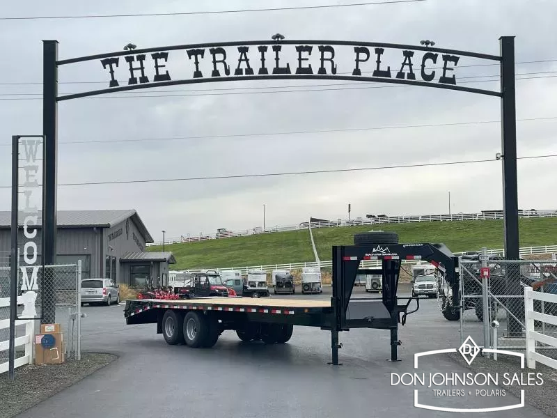 2026 Snake River GNFB25-20K DT Flatbed GN Trailer w/ Center Pop-up 1761601738