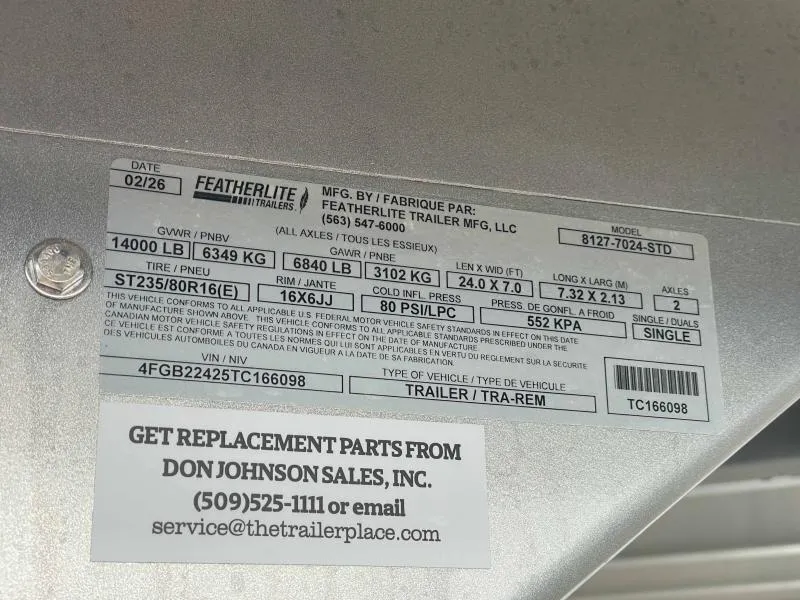 new Stock / Stock Combo Trailers Featherlite  for sale, in Walla Walla, WA Thumbnail 23