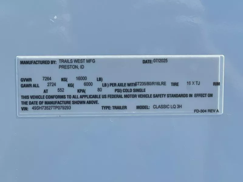 new Horse Trailers Trails West  for sale, in Walla Walla, WA Thumbnail 52