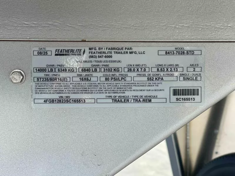 new Stock / Stock Combo Trailers Featherlite  for sale, in Walla Walla, WA Thumbnail 6