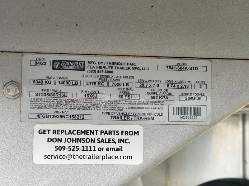 used Horse Trailers Featherlite  for sale, in Walla Walla, WA Thumbnail 30