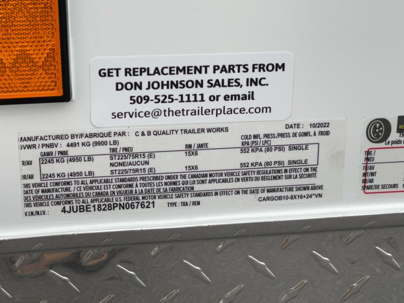 new Cargo (Enclosed) Trailers C&B Trailers  for sale, in Walla Walla, WA Thumbnail 23
