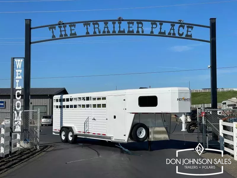 2026 Trails West Hotshot 25' Stock Combo GN w/ Straight Tack Pkg. 1759875859