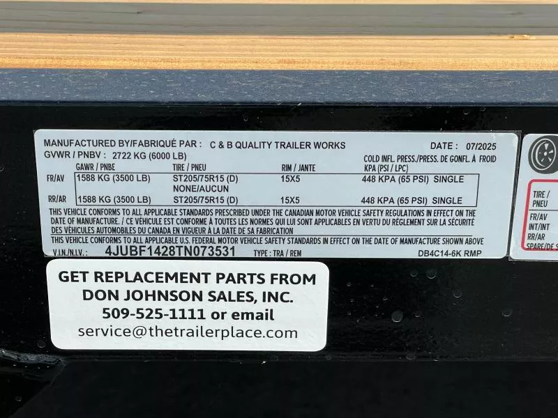 new Utility Trailers C&B Trailers  for sale, in Walla Walla, WA Thumbnail 15