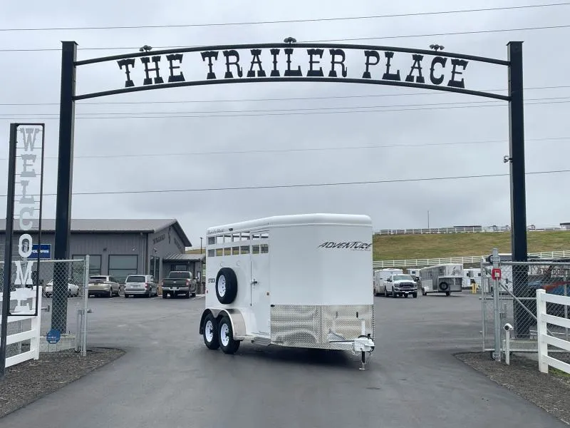 2026 Trails West Adventure II 14' Stock BP Horse Trailer