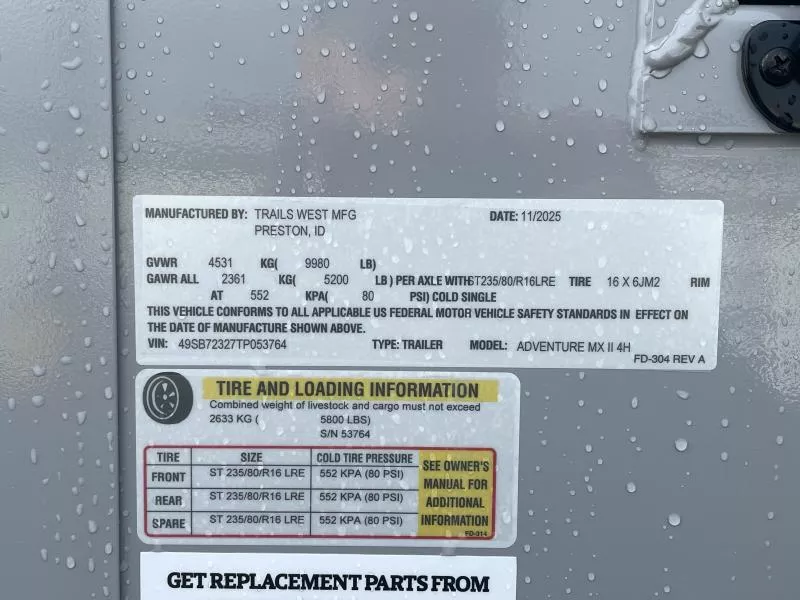 new Horse Trailers Trails West  for sale, in Walla Walla, WA Thumbnail 30