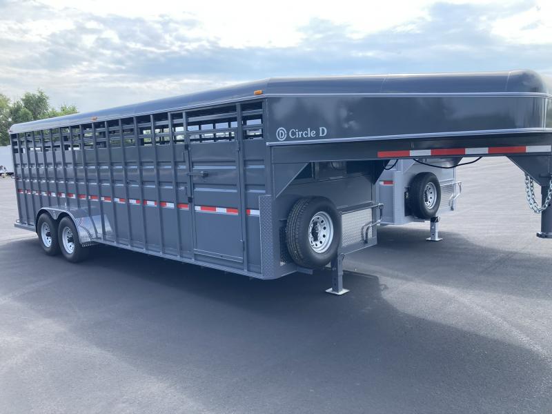 2023 Circle D 6'8" x 24' Stock Trailer 2023 Circle D 6'8" x 24' Stock Trailer