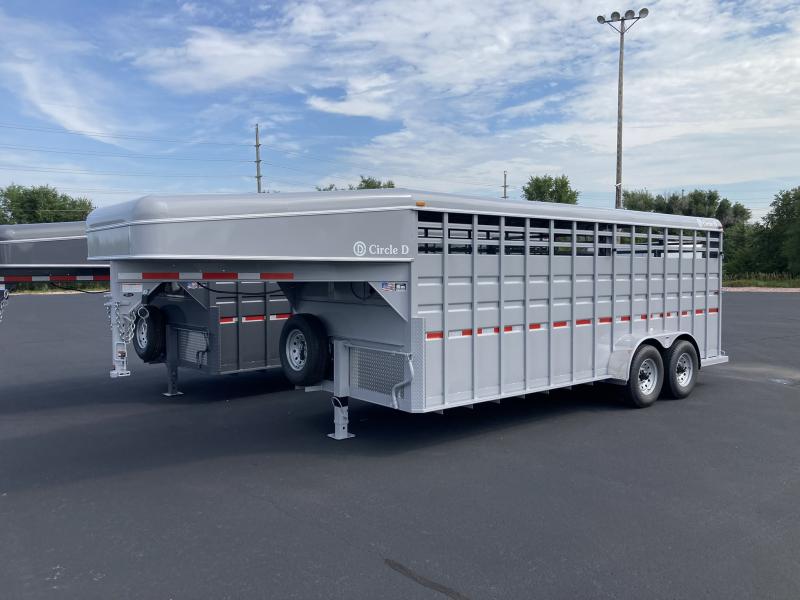 2023 Circle D 6'8" x 20' Stock Trailer 2023 Circle D 6'8" x 20' Stock Trailer