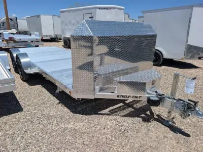 2027 Aluma 8218LP Tilt EX 82"X18' Low Pro Hauler 