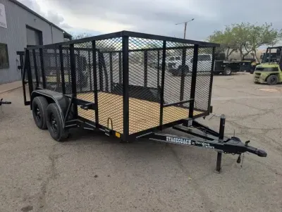 2026 Davidson Trailers 77x12 T/A Landscape 48" Exp Sides