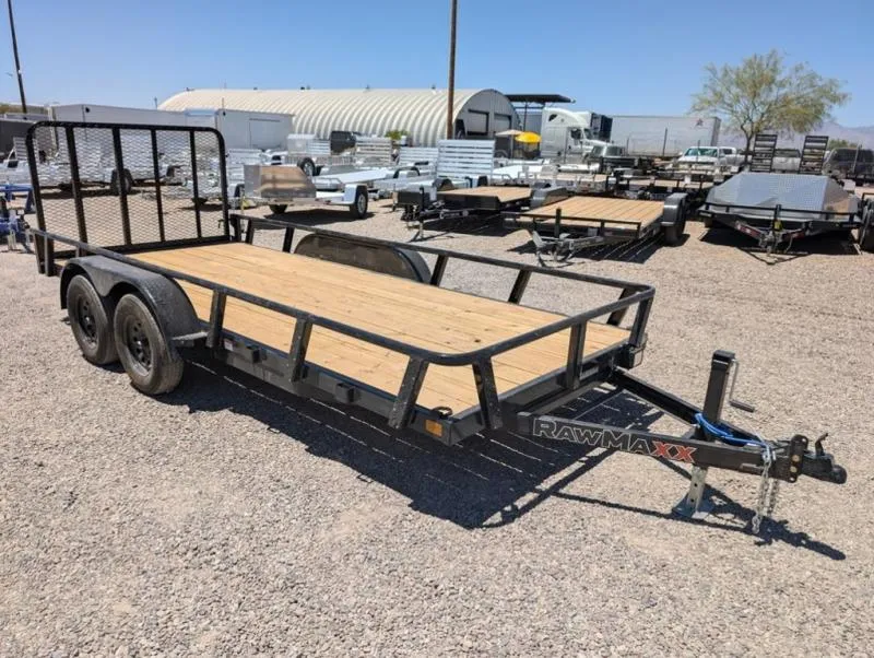2026 Rawmaxx Trailers 77X16 T/A UTX Utility 