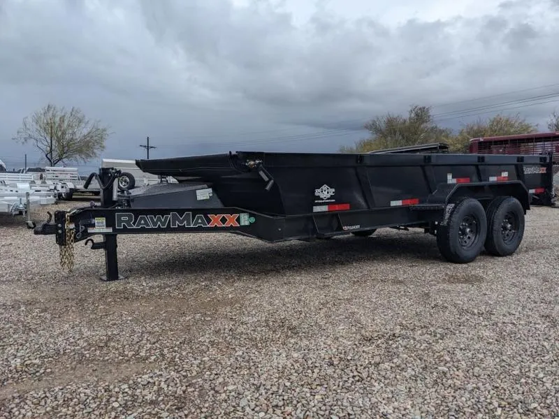 2025 Rawmaxx Trailers 83X16 T/A 14K LPX Dump 