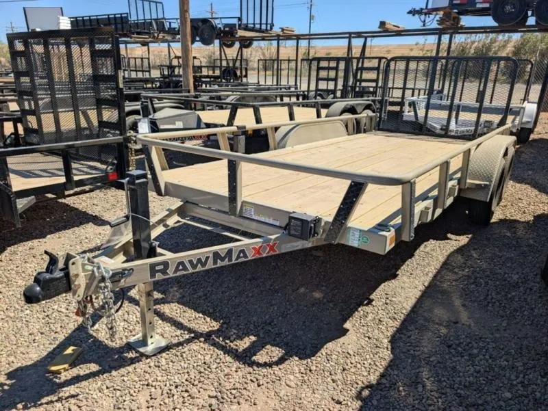 2026 Rawmaxx Trailers 77X16 T/A UTX Utility 