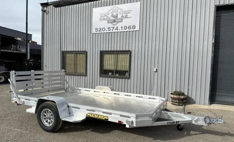 2027 Aluma 7712H BT S/A Utility Bi-Fold Gate 77"X12' 