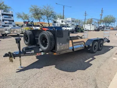 2027 Rawmaxx Trailers 92X18 T/A ABX Side X Side Trailer
