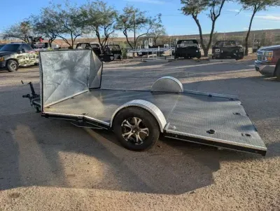 2022 Texas Bragg 83X12 CMC Motorcycle Trailer 
