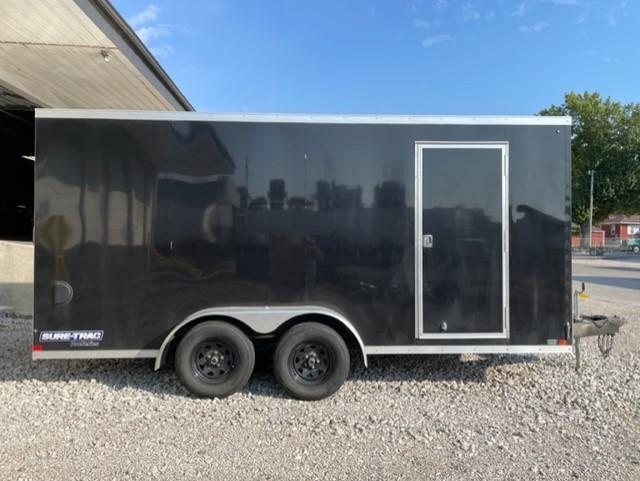 Used 2020 Sure-Trac 7x16 Wedge Enclosed Cargo 7K Used 2020 Sure-Trac 7x16 Wedge Enclosed Cargo 7K