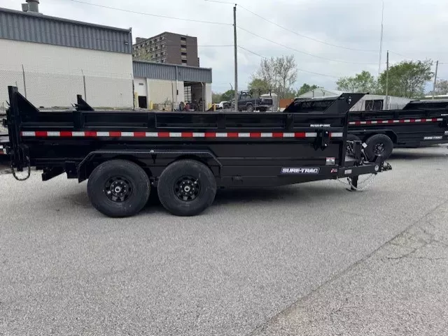 2025 Sure-Trac 82 IN x 14 HD Low Profile Dump Trailer  14K Scissor sw1dy4g0a59w
