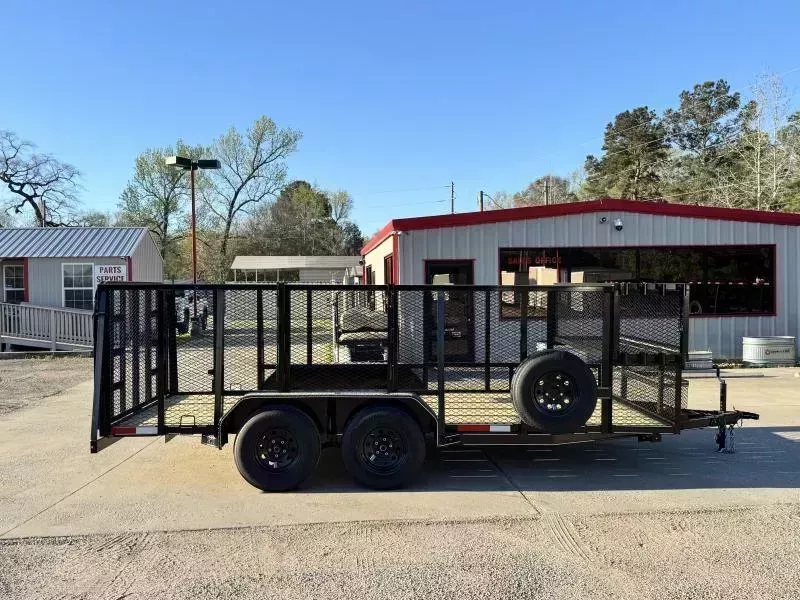 J & C TRAILERS 16 FOOT LANDSCAPE WITH 4 FOOT SIDES 