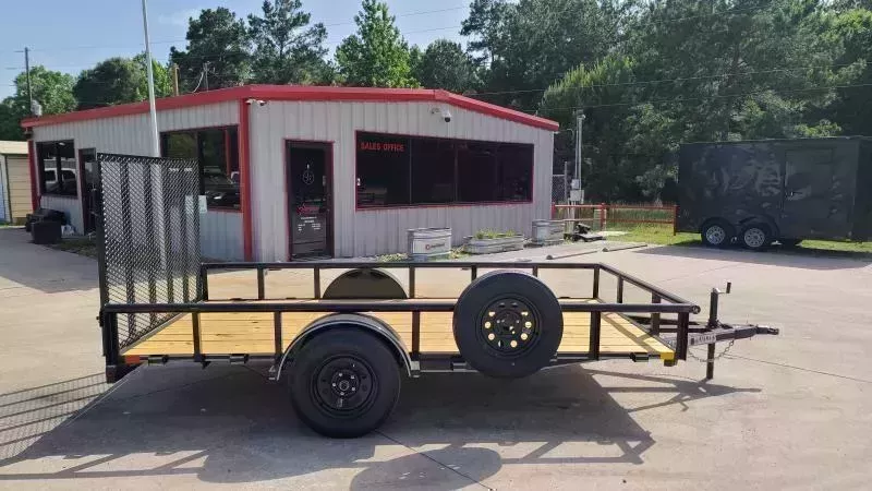 DAVIDSON 6 X 12 SINGLE AXLE PIPETOP TRAILER WITH A 4 FOOT RAMP GATE