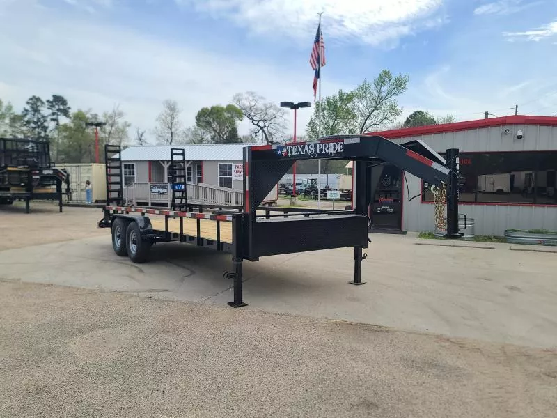 Texas Pride Trailers 20 Gooseneck Lowboy Equipment Trailer - Conroe Location