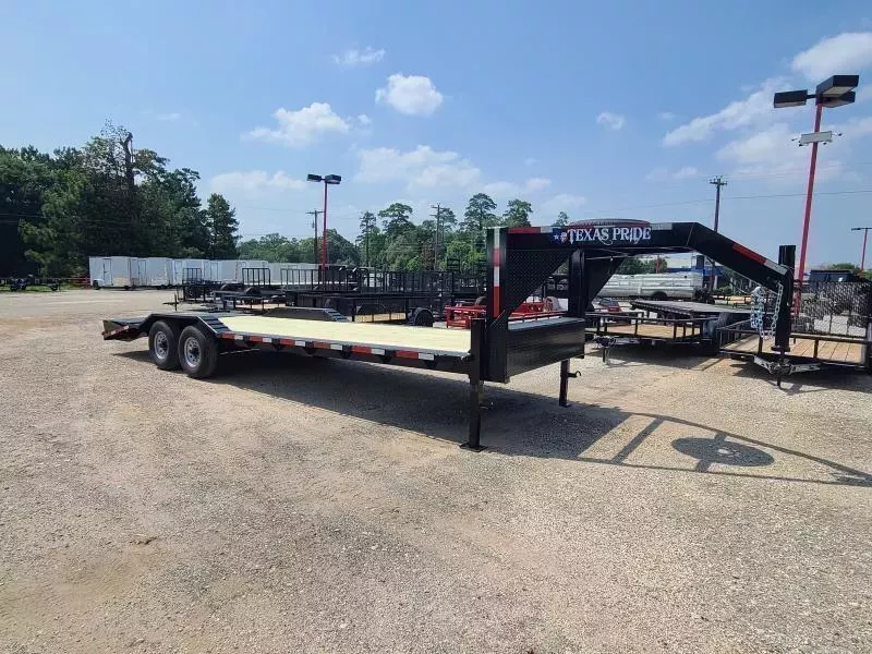 TEXAS PRIDE 22 + 4 Gooseneck Lowboy Equipment Trailer - Conroe Location