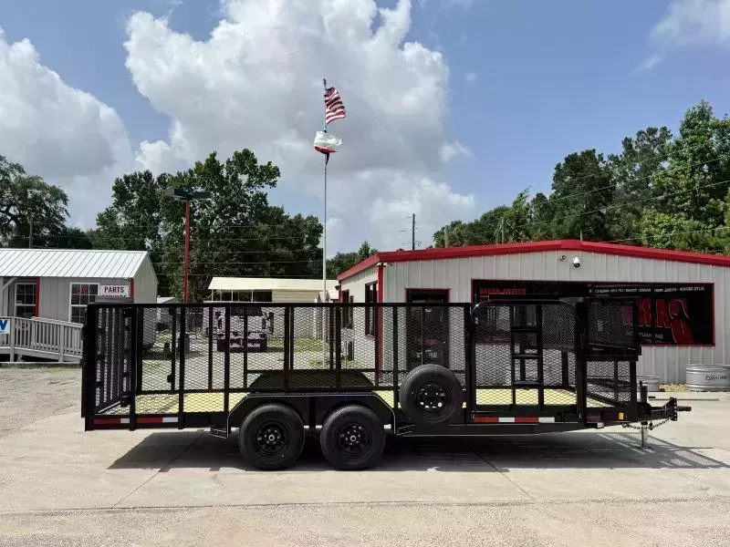 J & C TRAILERS 18 FOOT LANDSCAPE WITH 4 FOOT SIDES - Conroe Location