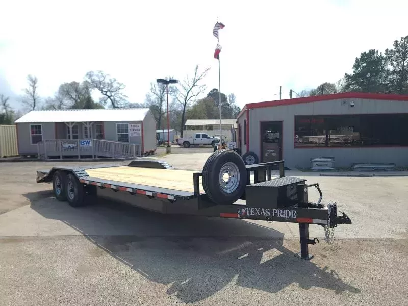 Texas Pride 8.5 X 20 + 4 BUMPER PULL LOWBOY EQUIPMENT TRAILER WITH A 16,000 GVWR