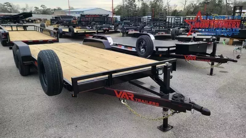 VAR 83 X 22 (20+2) CAR HAULER WITH WOOD DECK AND A 10,000lb GVWR - Conroe Location