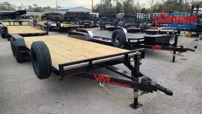 VAR 83 X 22 (20+2) CAR HAULER WITH WOOD DECK AND A 10,000lb GVWR - Conroe Location