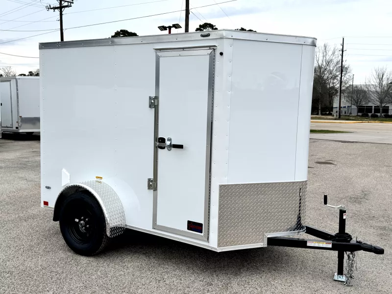 Stallion Manufacturing 5 x 8 SINGLE AXLE ENCLOSED TRAILER WITH RAMP DOOR - Conroe Location