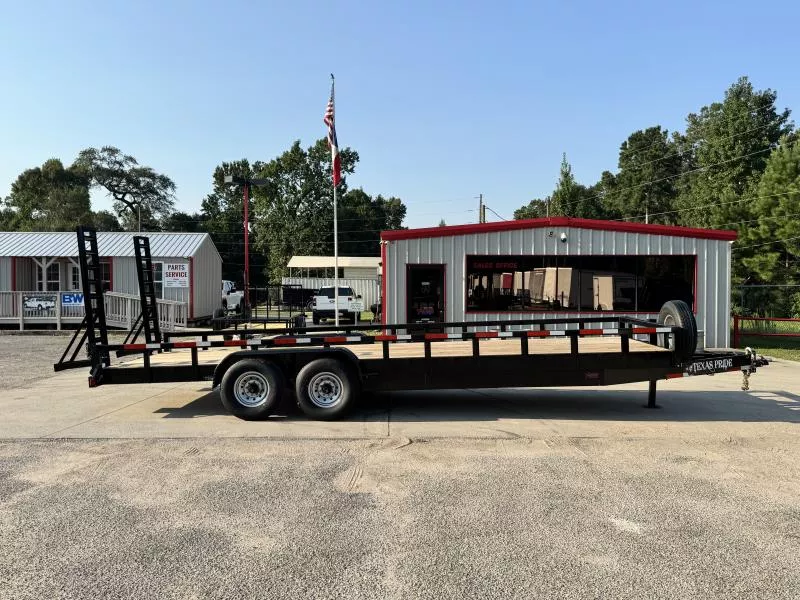 Texas Pride Trailers 24 FOOT Bumper Pull Lowboy Equipment Trailer 