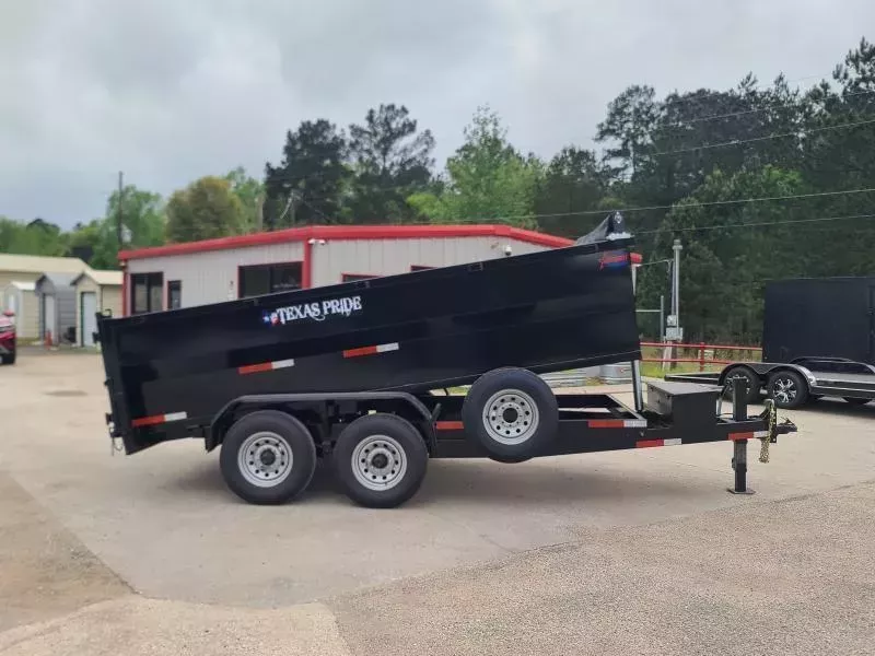Texas Pride Trailers 7X14X3 16K BP R S 3/16 MT BDSG Dump Trailer